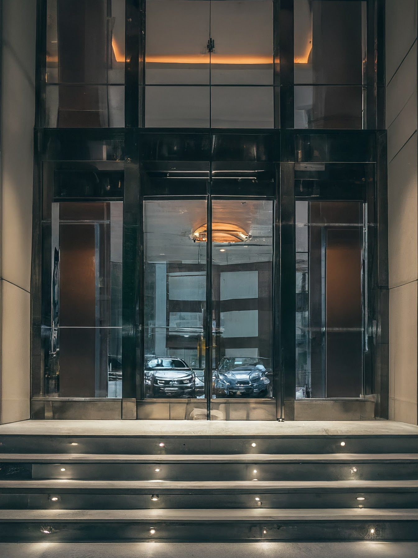 Elegant luxury home entrance